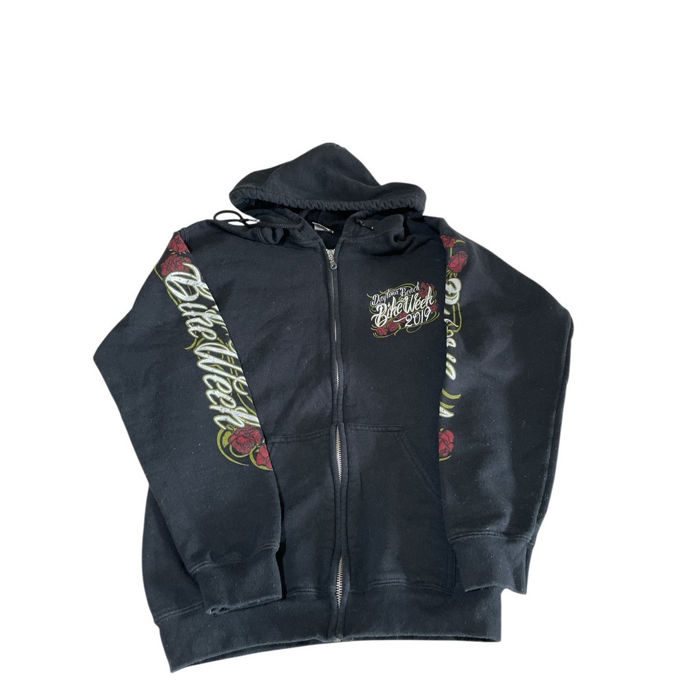 Daytona Bike Week Full Zip Hoodie 2019 Adult Small Beach Motorcycle